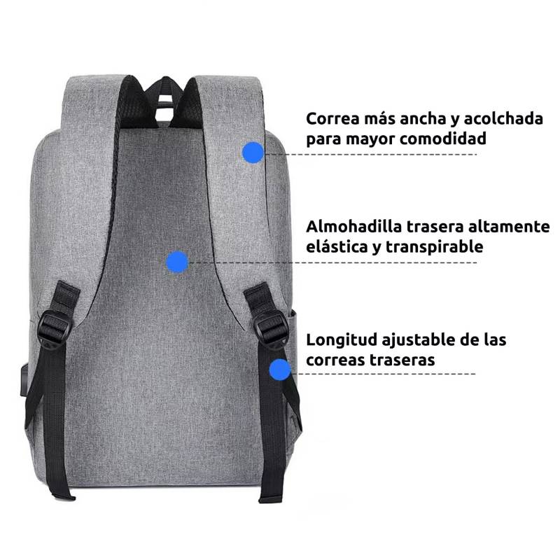 GENERICO Mochila Notebook Hardley Impermeable Antirrobo Hombre Mujer…