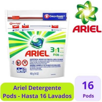 Detergente en cápsulas Ariel Pods 25+9 lavados