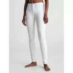 CALVIN KLEIN - Jeans Mid Rise Skinny Blanco Calvin Klein