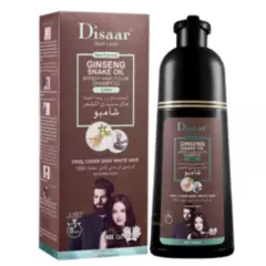 DISAAR - Shampoo Colorante Tinte Rápido Cubre Canas Larga Duración 400ml Coffe