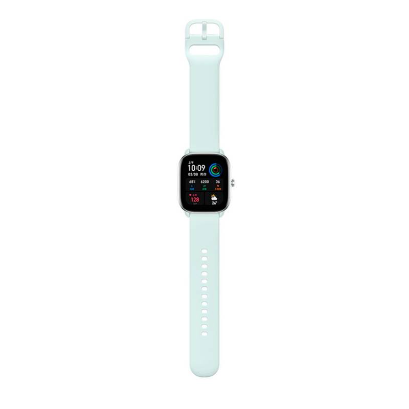 Reloj Smartwatch Amazfit GTS 4 Mini celeste.