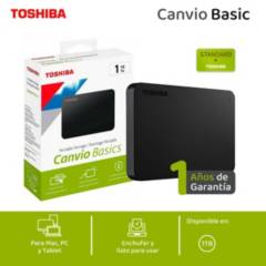 TOSHIBA - Toshiba Disco Duro Externo 1tb Canvio Basics A5 HDTB510XK3AA