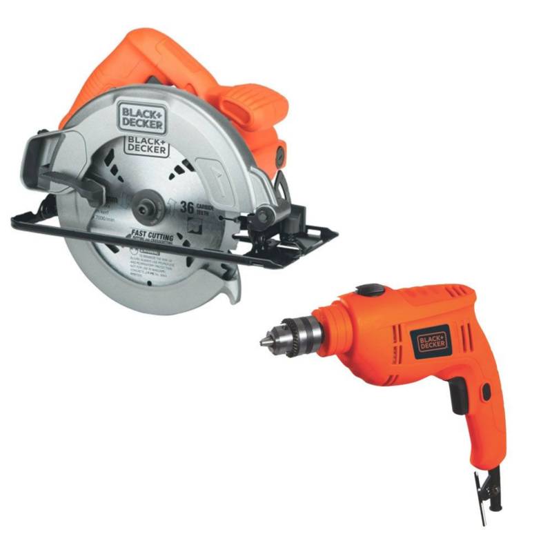 BLACK DECKER Sierra Circular 71 4 1400w Taladro Percutor 3 8 550W