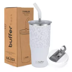 BUFFER FLASK - Mug Vaso Termo Agua Cafe 700ml AceroInox +Tapas - Crema