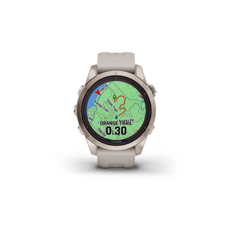 GARMIN Smartwatch fenix 7S Pro Sapph Solar Cream Gold Ti wGry Band
