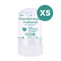 GREENCARE - Desodorante Piedra de Alumbre pack 5 unidades