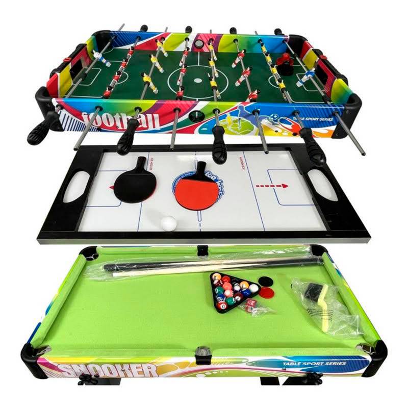 Mesa de Bilhar multijogo 7-pés: Air Hockey + Ping Pong + Capa – Mattew :  : Esporte