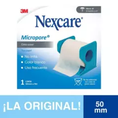 NEXCARE - Cinta Adhesiva Micropore Blanca 50 mm x 9.1 mts