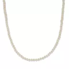 ANDREA COGGIOLA JOYAS - Collar Perlas 4mm Shellpearl Plata Fina 925