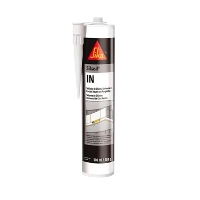 Silicona Neutra Gris Techo/Canaleta, Cartucho 300 ml Rex 30360