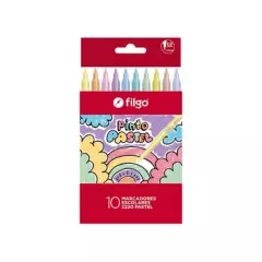 FILGO - Set 10 lápices de scripto colores Pastel Lavables