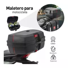 GENERICO - Maleta para motos y scooter  45L Desmontable