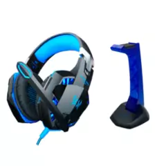 KOTION EACH - Pack Audífono Gamer Kotion + Stand Azul
