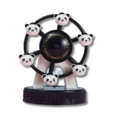 GENERICO - Caja musical Carrusel Panda con luz