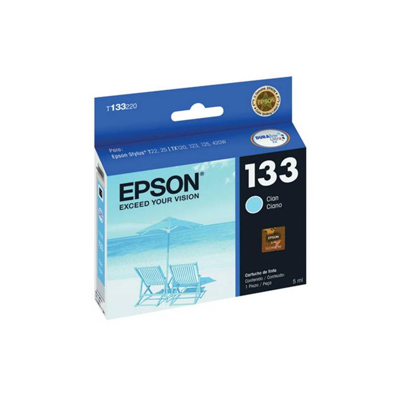 EPSON - Tinta Epson 133 Cyan Original EPSON