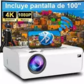 GENERICO - 2024 New proyector ultra portail LED HD 1080P Video-projector wifi-p62