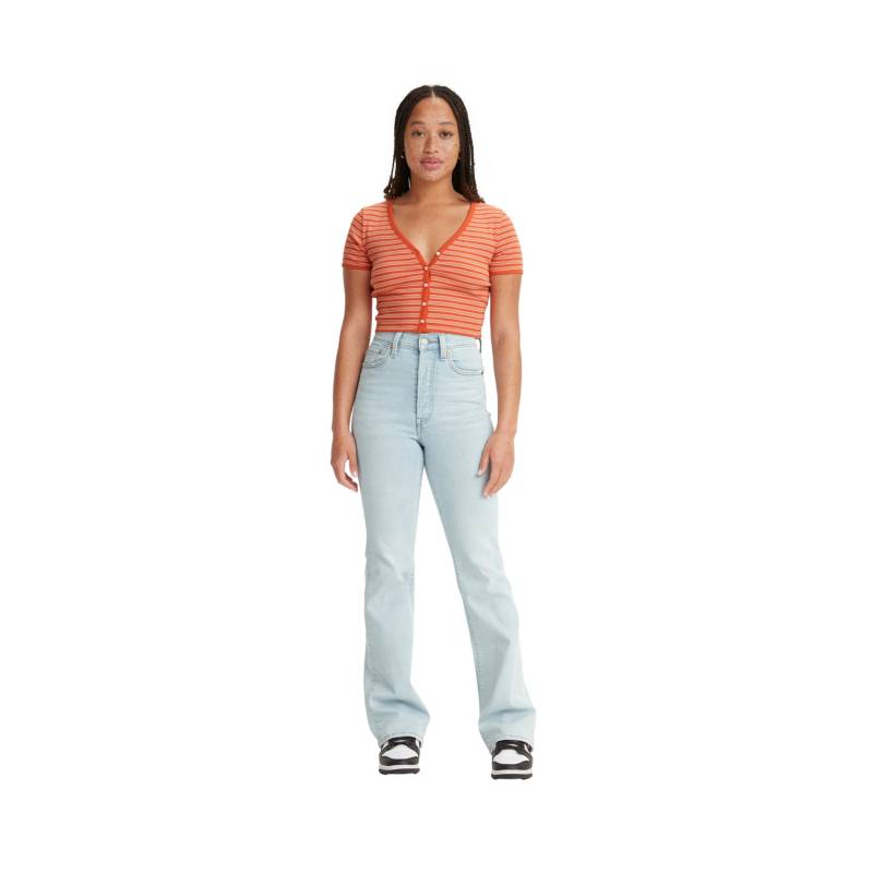 Jeans Mujer Ribcage Straight Ankle Azul Claro Levis