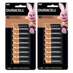 DURACELL - Pack 32 Pilas Duracell Aa Alcalina Blister 32 Unidades