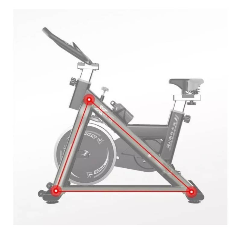 GENERICO Bicicleta Estática Spinning Ergonómica Pro Ajustable