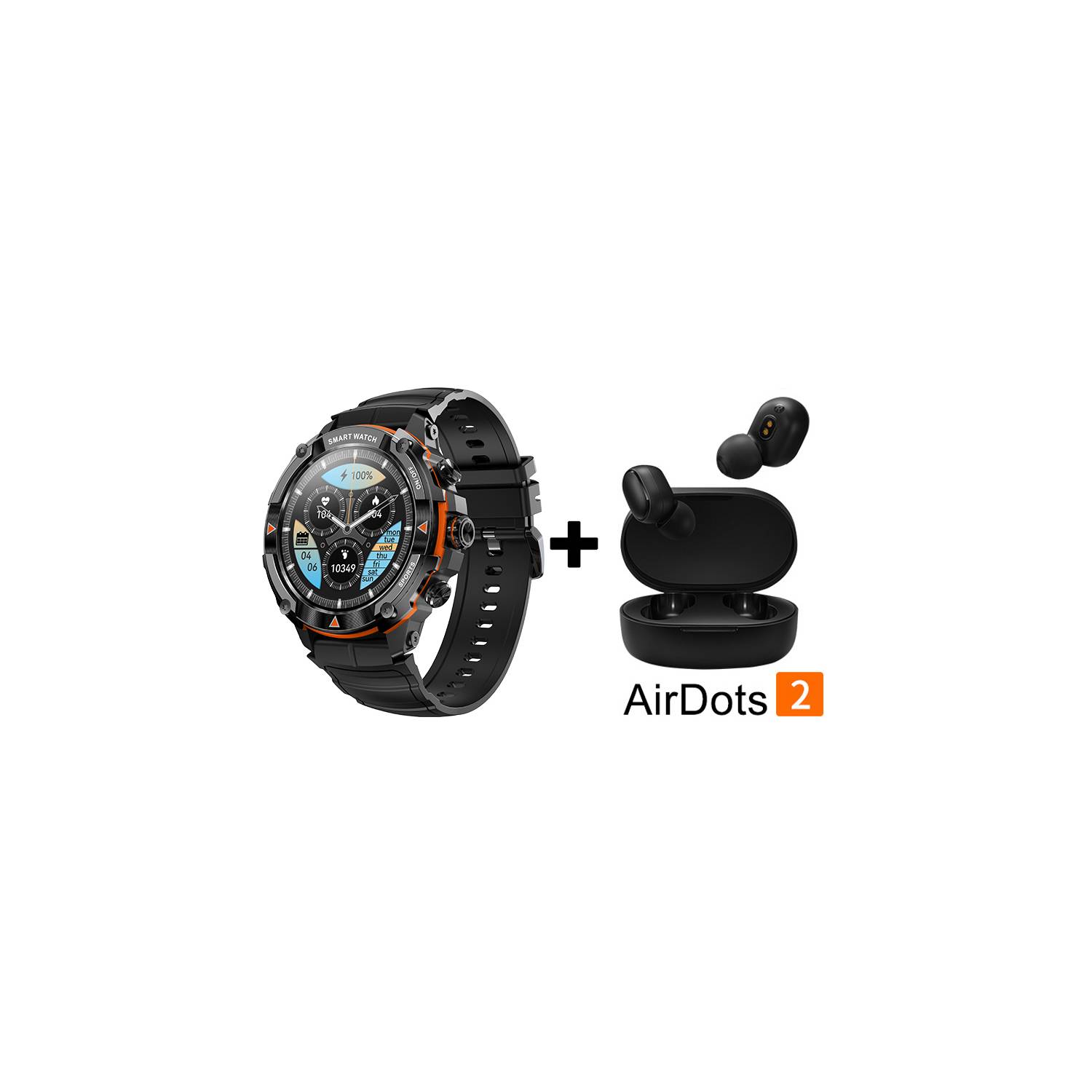 Smartwatch Lige WH8 reloj inteligente + Audifonos Redmi Airdots 2 XIAOMI