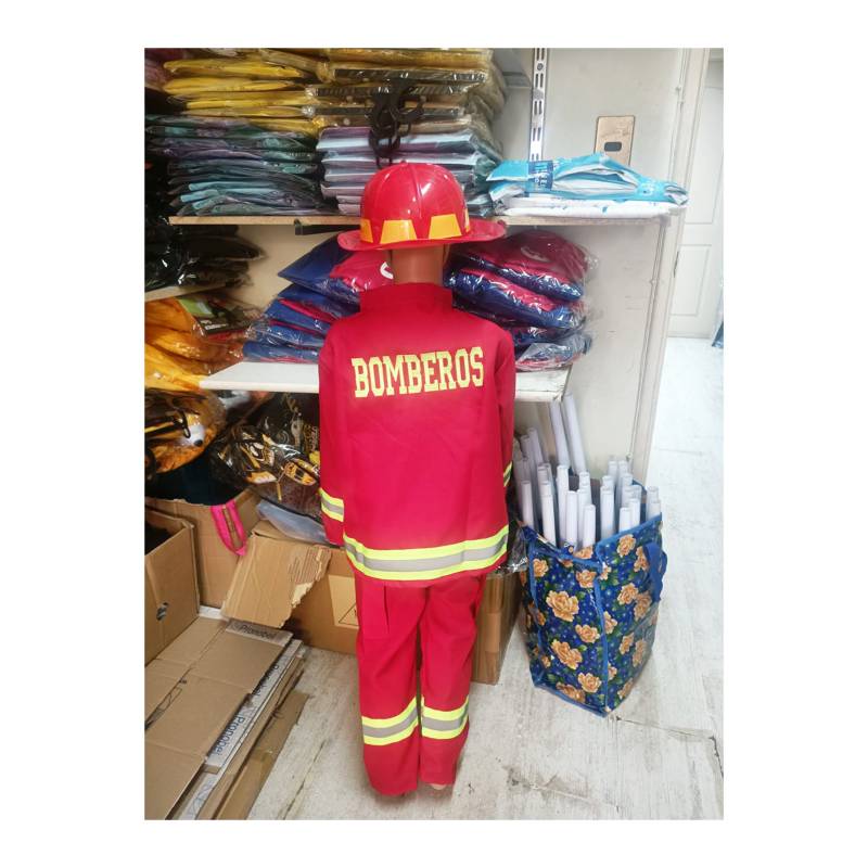 Disfraz Bombero Rojo Deluxe Niño