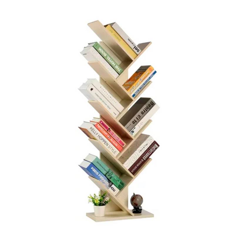 Estante de libros, portador de libros, árbol de soporte de libros