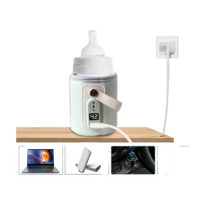 Calentador de biberones portátil USB para leche materna del bebé
