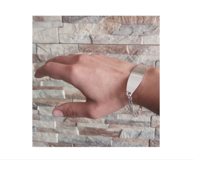 Pulsera Hombre Plata Italiana 925 - Cartier