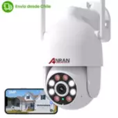 ANRAN - Cámara de Seguridad 5G WiFi IP Giratoria con Audio ANRAN P2 - Blanco
