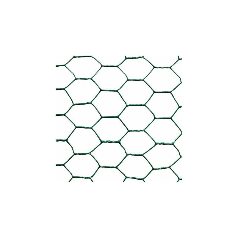 malla hexagonal verde