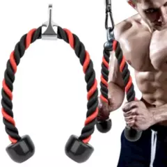 GENERICO - Cuerda Soga Para Triceps Biceps Polea Mancuernas Fitness