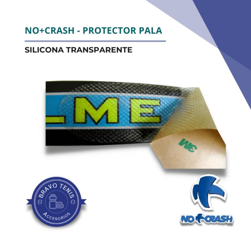 Protector Pala Pádel No+Crash Silicona Transparente