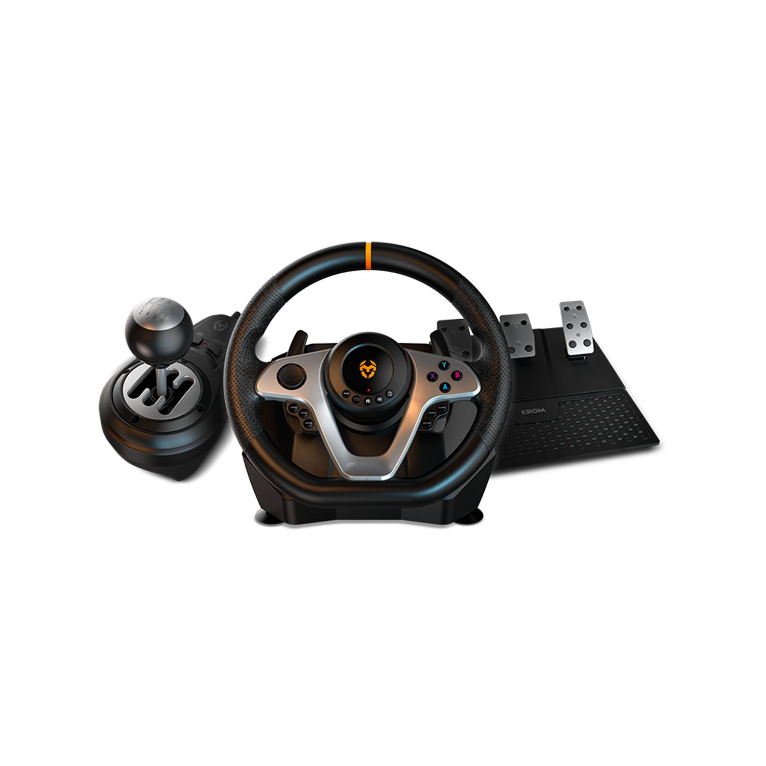 Krom K-Wheel Volante + Pedales PS4/PS3/Xbox One
