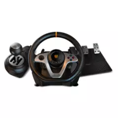 KROM - Kit Volante Con Pedales Krom K-Wheel Pro Pc Ps4 Xbox One Switch