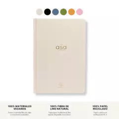 THE ASA PLANNER - Clarity Daily Planner Lino Beige A5 260 Pg Sin Fechas