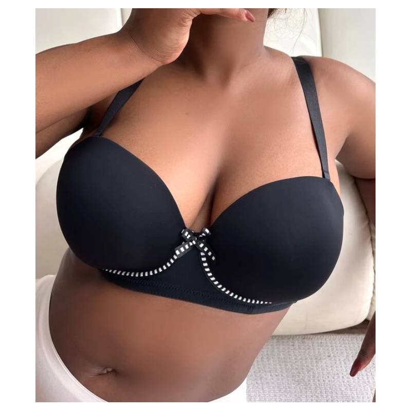 Pack 2 Brasier Adherible Invisible Copas Push Up Strapless