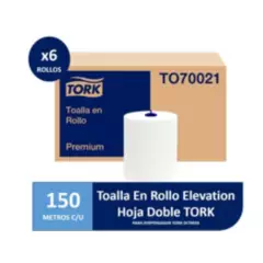 TORK - Toalla de Papel en Rollo Tork Jumbo Premium 6 Rollos x150Mts