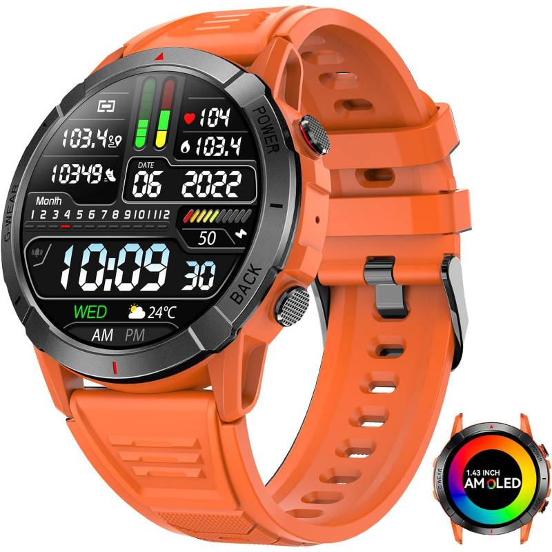 FOXYSMART - Reloj Inteligente Deportivo Smartwatch G-Wear NX10 Orange