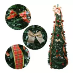 BESTAMERICA - Arbol De Navidad 1.80 Cm Decorado + Luces Leds Incluido Escoces
