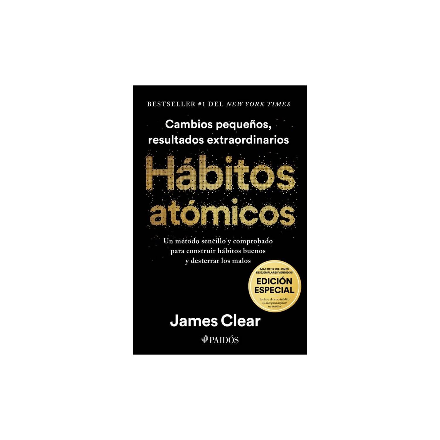 Libro de Autoayuda Hábitos Atómicos por James Clear PAIDOS