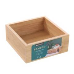 BOX SWEDEN - Caja organización de bambú 15 X 15 X 7 cm
