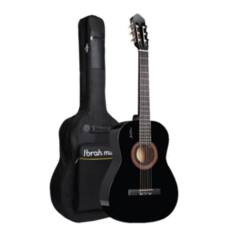 IBRAH - Guitarra Acústica Clásica Ibrah 39 Pulgadas +  Funda.