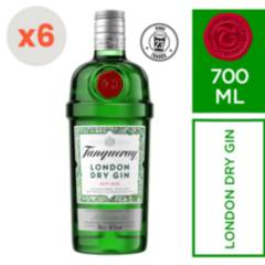 TANQUERAY - 6x Gin Tanqueray London Dry Botella 700ml