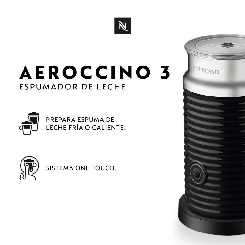 NESPRESSO Espumador de Leche Nespresso Aeroccino 3