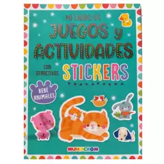MUNDICROM - Coleccion de 3 Libros de Juegos y Actividades con tickers para niñas - Mundicrom