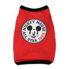 DISNEY - Polera Pets Mickey Circulo XS Rojo Disney