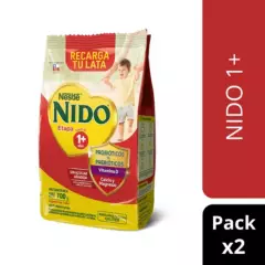 NIDO - Pack Fórmula Láctea NIDO® Etapa 1 Bolsa 700g x2