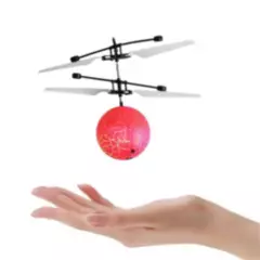 GENERICO - Volador Drone Mini Sensor Led Juguete Esfera Rojo