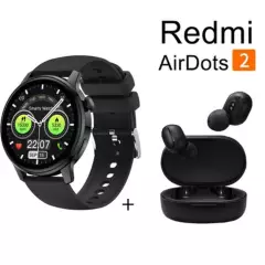 XIAOMI - S46 reloj inteligente deportivo + combo Redmi AirDots 2 - Negro