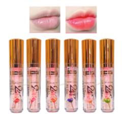 MAXBELLE - Pack De 6 Lip Gloss Mágico Labial Cambia Color